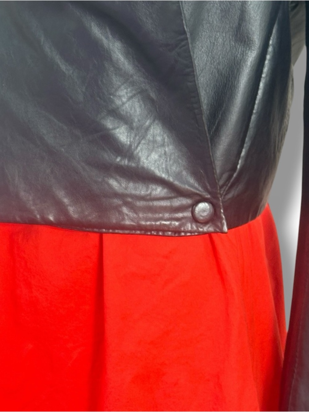 Velvet by Graham & Spencer Black Leather Cropped Jacket size Small - Picture 10 of 16